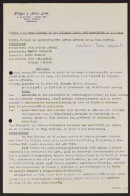 Programa relativo a Visita Vega Central Ricardo Lagos