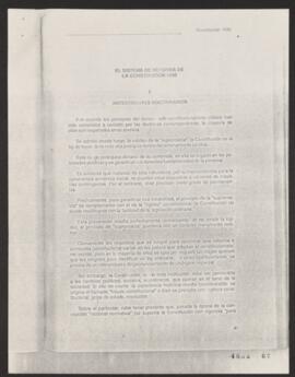 El sistema de reforma de la Constitución 1980