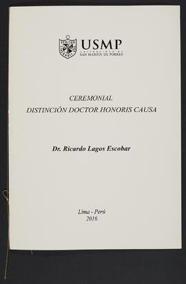 Doctor Honoris Causa Universidad San Martín de de Porres 2