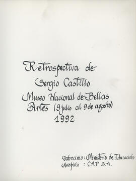 Retrospectiva de Sergio Castillo 2