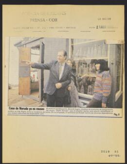 Artículos de prensa publicados entre el 6 y el 17 de abril de 1990 relativos a actividades del mi...
