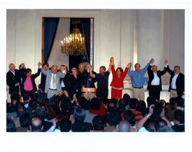 La Presidenta Michelle Bachelet, entregó sus impresiones a los chilenos en la jornada de Eleccion...