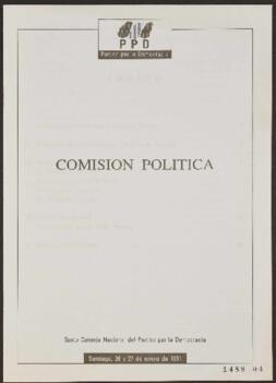 Comisión Política. Informe Partido por la Democracia