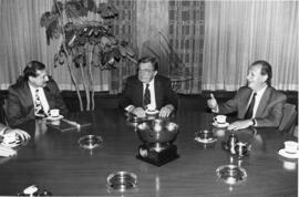 Audiencia de Ricardo Lagos con Presidente de Organización Sindical de Estados Unidos Lane Kirkland