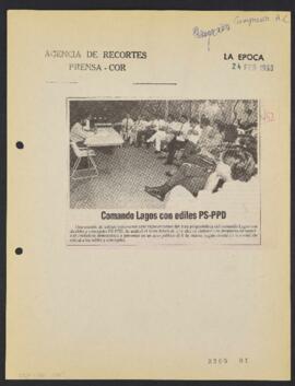 Artículos de Prensa relativos a campaña presidencial de Ricardo Lagos de 24 a 13 de marzo de 1993