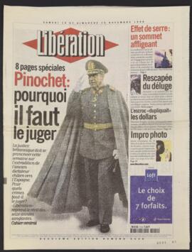 Artículos de prensa de 1998 relativas a situación política de Chile