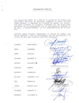 Declaración Pública