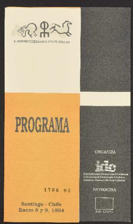 Programa de Actividades de Conferencia de Humanismos y Democracia para el Siglo XXI