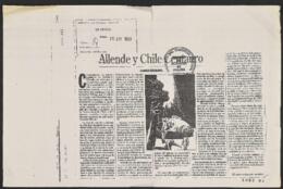 Allende y Chile Centauro. Artículo de prensa