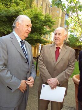 Ricardo Lagos con Rafael Moreno en Londres