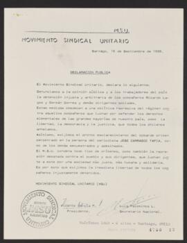 Declaración Pública