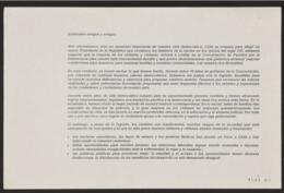 Carta abierta de Ricardo Lagos a la ciudadanía, solicitando su apoyo en la Elección Presidencial ...