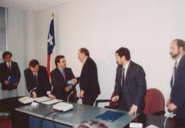 Firma de Convenio de Colaboración entre Ministerio de Obras Públicas y Delegación de España