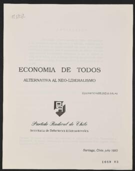 Economía de todos. Alternativa al Neo-Liberalismo