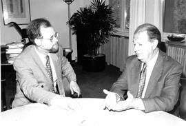 Audiencia con Presidente del Partido Socialdemócrata Alemán Rudolf Scharping en Bonn