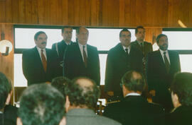 Inauguración de Edificio de Ministerio de Obras Públicas y de Camino Costero en Estrecho de Magal...