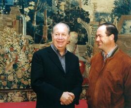 Ricardo Lagos y José Bono en Palacio Fuensalida