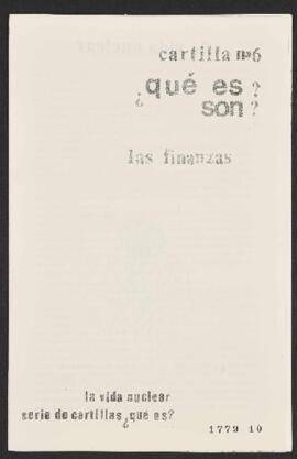 Cartilla Nº6 Qué son? las Finanzas