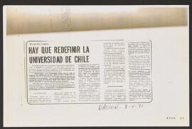 Hay que redefinir la Universidad de Chile. Ricardo Lagos. Entrevista