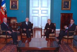 Audiencia con los ex Presidentes de la República, Patricio Aylwin, Eduardo Frei y Ricardo Lagos