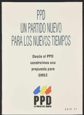 PPD: un partido para los nuevos tiempos. Documento de Trabajo