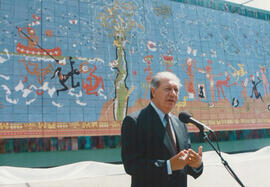 Inauguración de Mural de Roberto Matta Verbo América