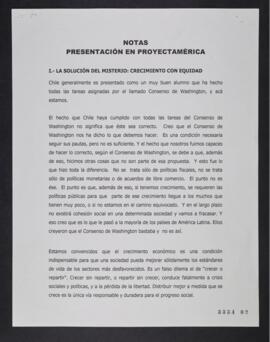 Intervención de Ricardo Lagos en Proyectamérica