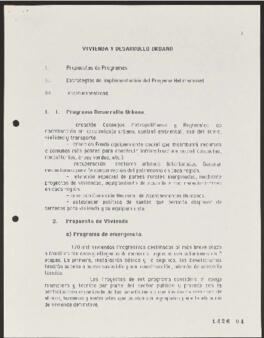 Síntesis de Informes Finales de Comisión de Vivienda y Desarrollo Urbano