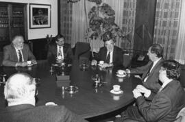 Audiencia de Ricardo Lagos con Presidente de Organización Sindical de Estados Unidos Lane Kirkland