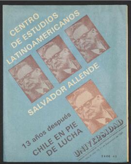 Revista Universidad dedicada a Salvador Allende con motivo de los 13 años del Golpe Militar