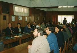 Ricardo Lagos en reunión