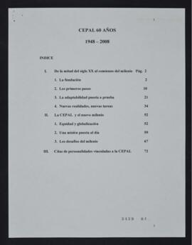 Cepal 60 Años 1948-2008
