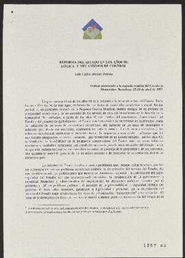 Reforma del Estado en los Años 90: Lógica y Mecanismos de Control de Luiz Carlos Bresser Pereira....