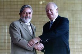 Presidente Inácio Lula Da Silva y Ricardo Lagos