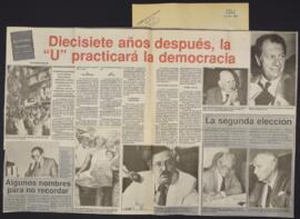 Artículos de prensa publicados entre el 10 de diciembre 1992 y el 23 de marzo de 1993 relativos a...