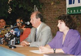 Conferencia de prensa de Ricardo Lagos