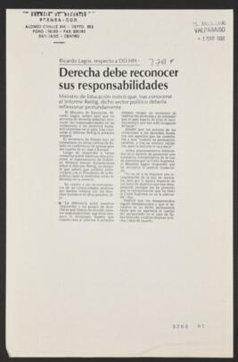 Carpeta que contiene recortes de prensa de 01 de marzo a 25 de abril de 1991 relativos a Ricardo ...