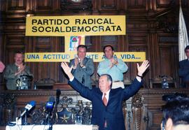Proclamación de Ricardo Lagos E. como candidato presidencial en el Partido Radical Socialdemócrata