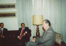 Visita del Ministro de Venezuela Juan C Domínguez