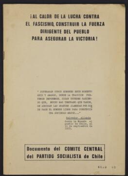 Al calor de la lucha contra el fascismo, construir la fuerza dirigente del pueblo para asegurar l...