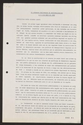 VI Jornadas Nacionales de Regionalización 4 y 5 de mayo de 1989