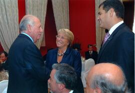 Presidenta de la República ofrece un almuerzo en honor al Presidente de Ecuador, Rafael Correa