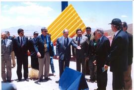 Descubrimiento de Placa recordatoria de Inauguración Carretera internacional Arica Tambo Quemado