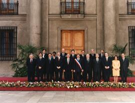 Gabinete del Presidente Eduardo Frei, 1996. Fotografía