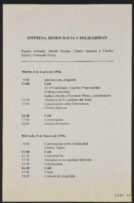 Empresa Democracia y Solidaridad. Programa de Seminario