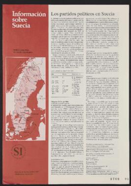 Información sobre Suecia. Boletín de Instituto Sueco