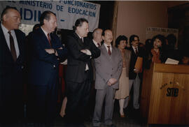 Ricardo Lagos en Ministerio de Educación 80