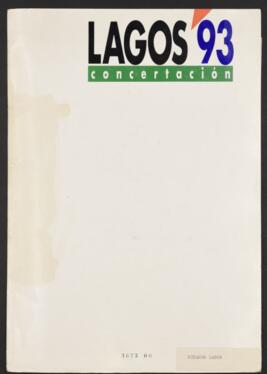 Material de campaña para la elección primaria de 1993