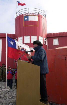 Inauguración de las obras de remodelación de la Base Antártica, Bernardo O"Higgins