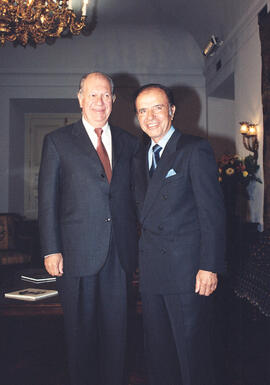 Recibe a ex Presidente de Argentina, Carlos Menem